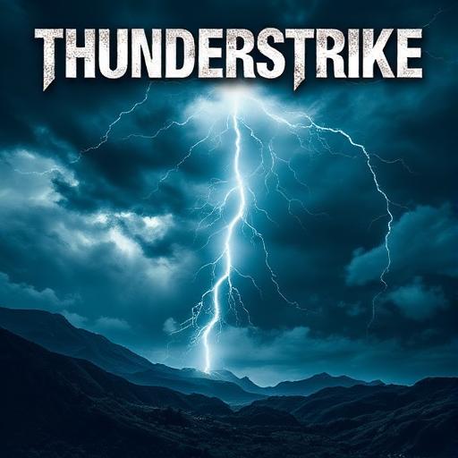 Thunderstrike free AI music track template cover art